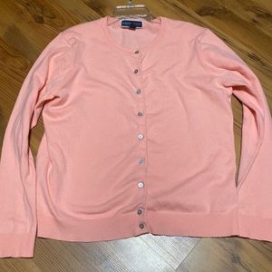 Peach Cardigan by Karen Scott